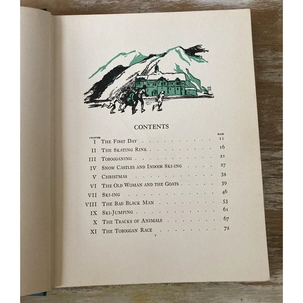 Vintage child's picture book The Brownies in Switzerland Carine Cadby 1924 illus
